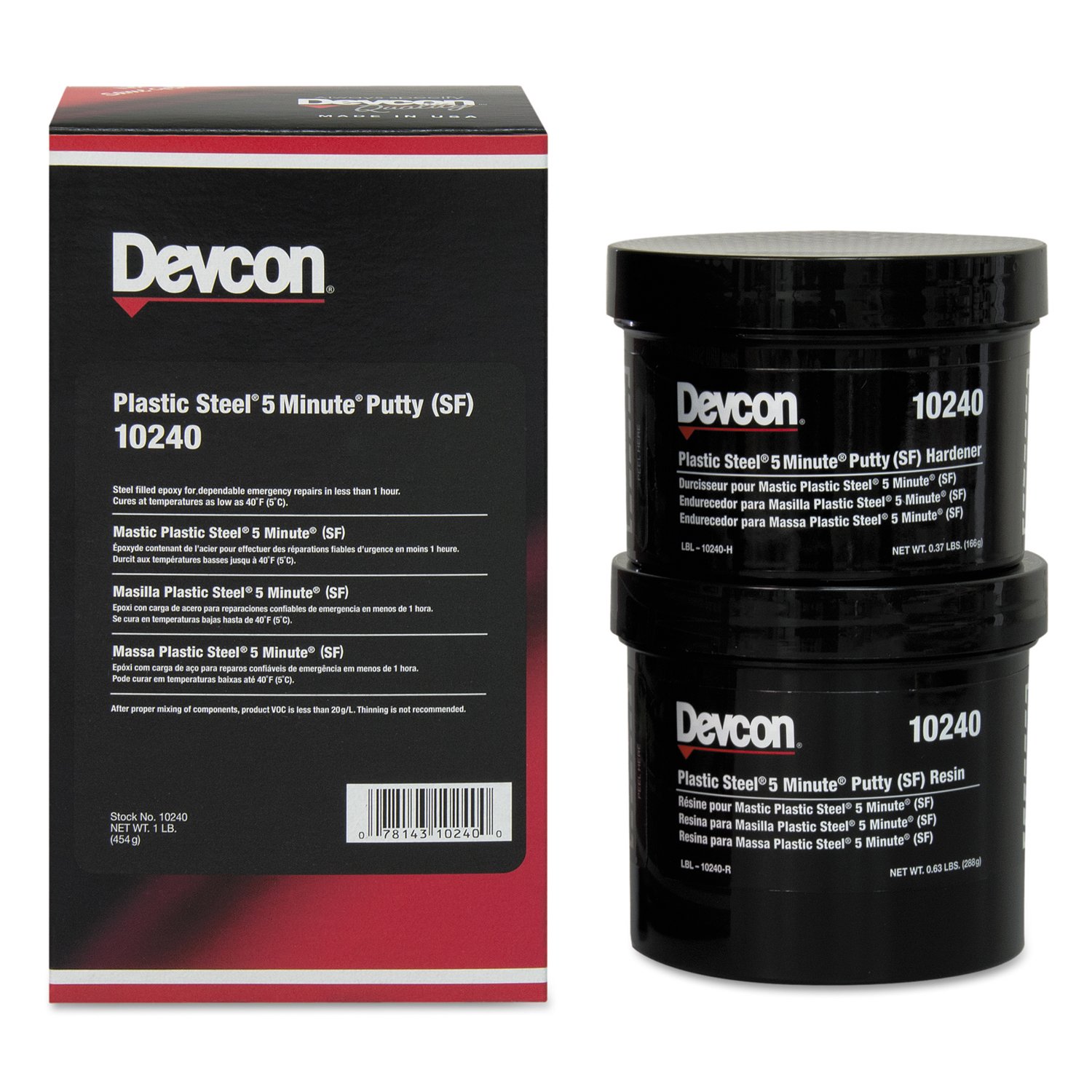 DEVCON PLastic Steel 5minute (SF) 可塑钢5分钟快干修补剂 （SF）（DEVCON 10240,DEVCON SF)