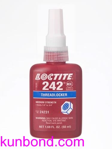 Impa 812752，Loctite Engineering Adhesives，Threadlocker，乐泰No.242螺纹胶，50ml