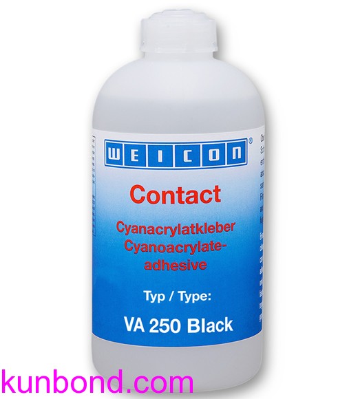 IMPA 815260，WEICON Contact Cyanoacrylate Adhesives，VA 250 Black瞬干胶，500g
